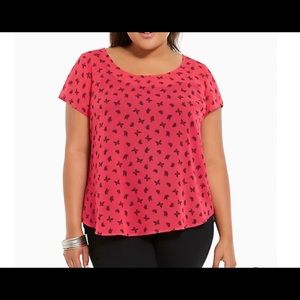 Torrid butterfly Chiffon top